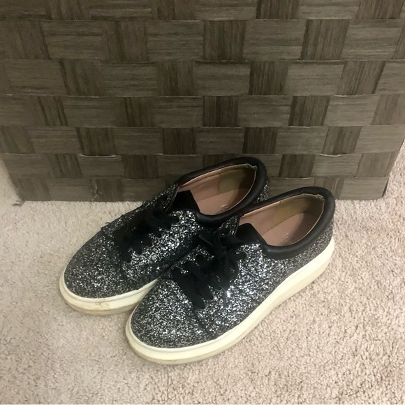 Paolo Shoes - Paolo Black glitter Women's Sneakers